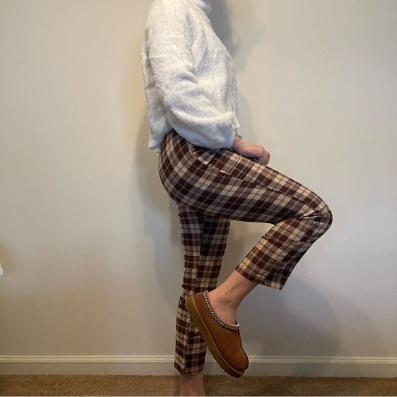 Altar’d State Plaid Pull On Kick Flare Pants - Picture 7 of 12